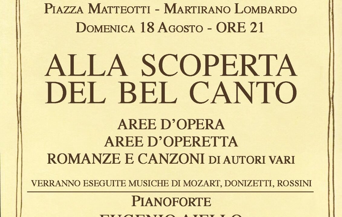 Alla Scoperta del Bel Canto: Un Evento per Riscoprire la Vera Musica Italiana